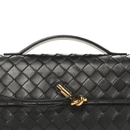 Bottega Veneta Nappa Intrecciato Long Andiamo Top Handle Clutch Black 7 of 7