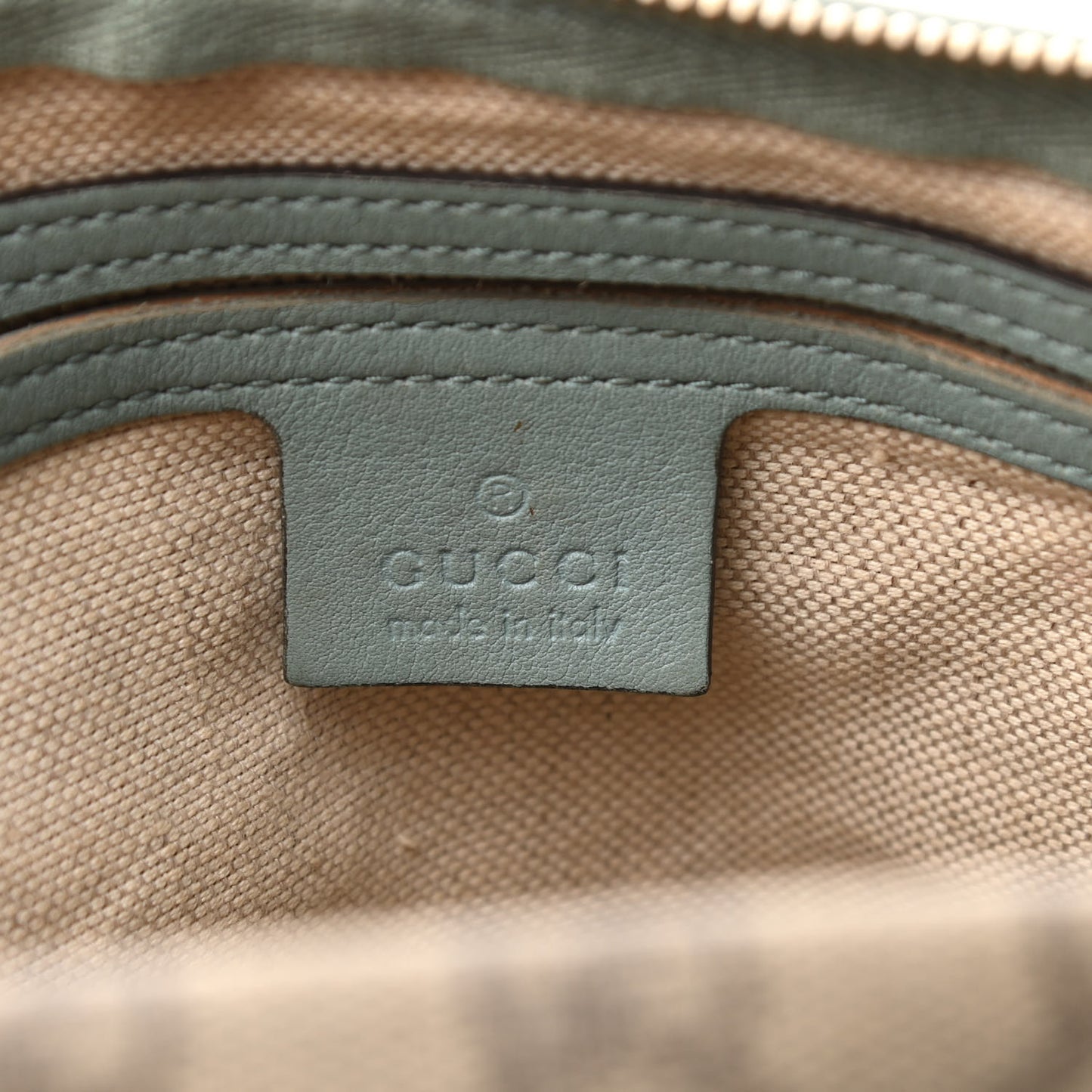 GG Plus Monogram Medium Joy Boston Light Blue