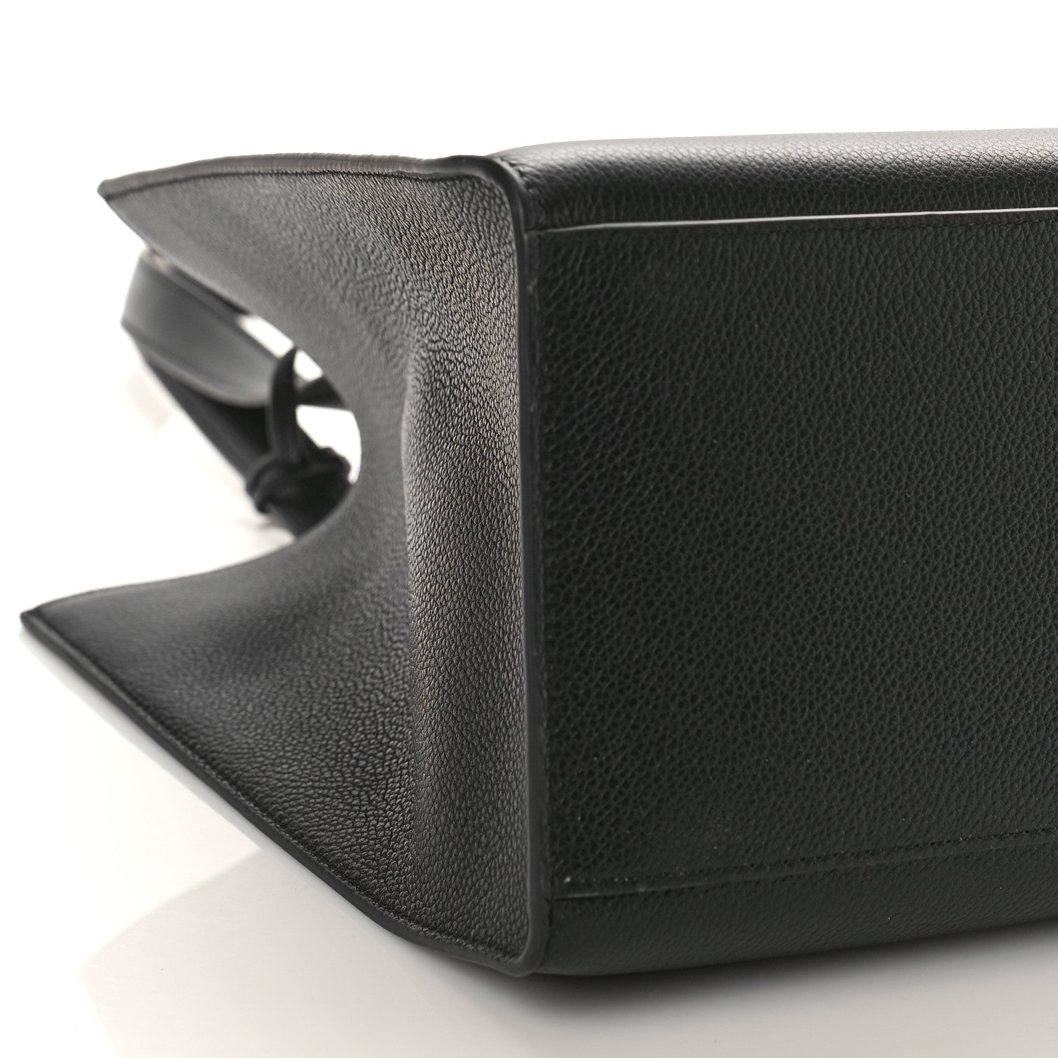 Celine Grained Calfskin Cabas 16 Bag Black 7 of 8