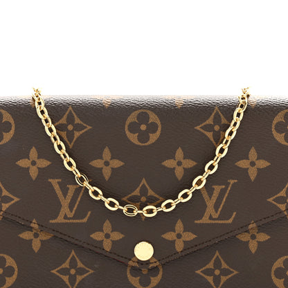 Louis Vuitton LOUIS VUITTON Monogram Pochette Felicie Chain Wallet Fuchsia 8 of 10
