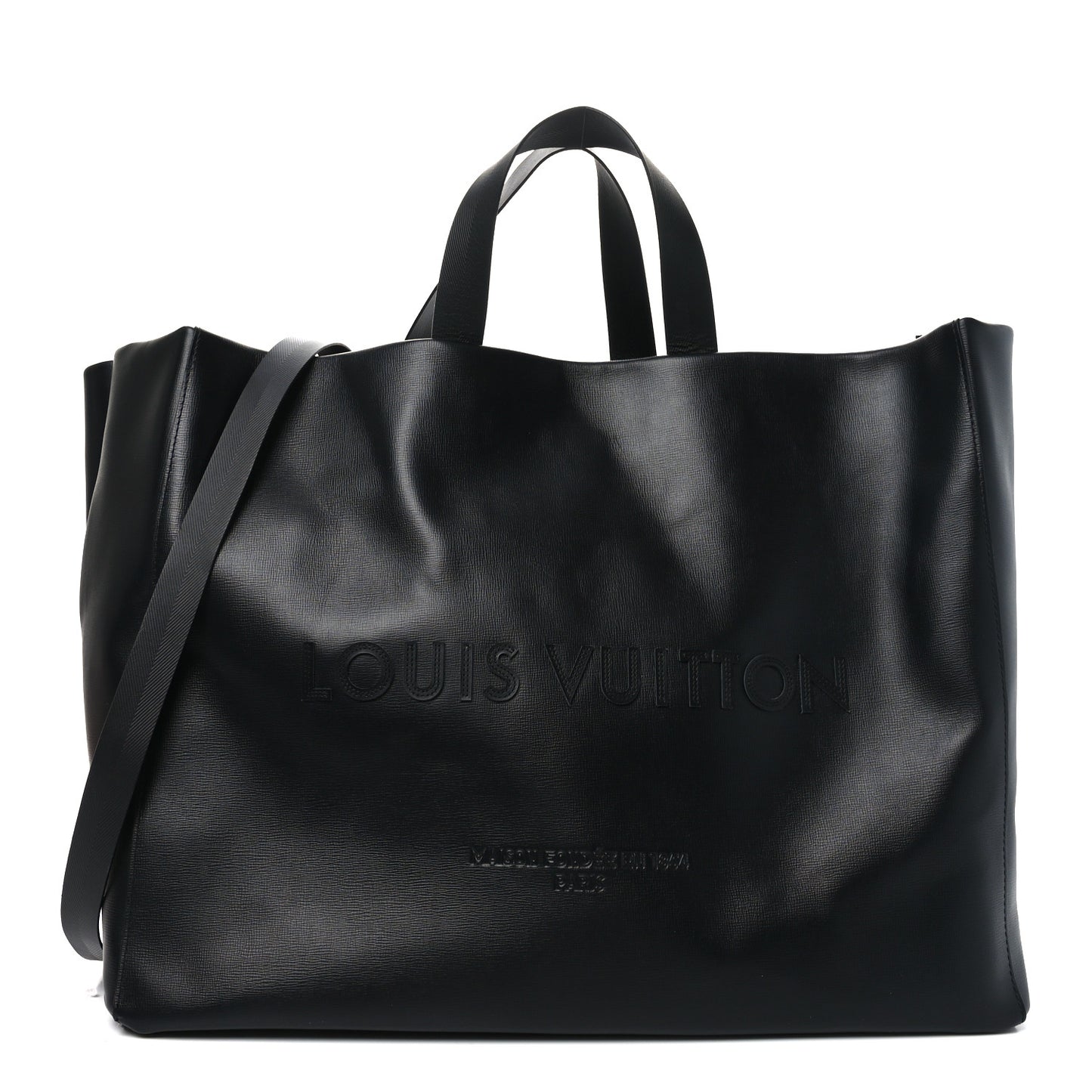 Cowhide Shopper Tote GM Black