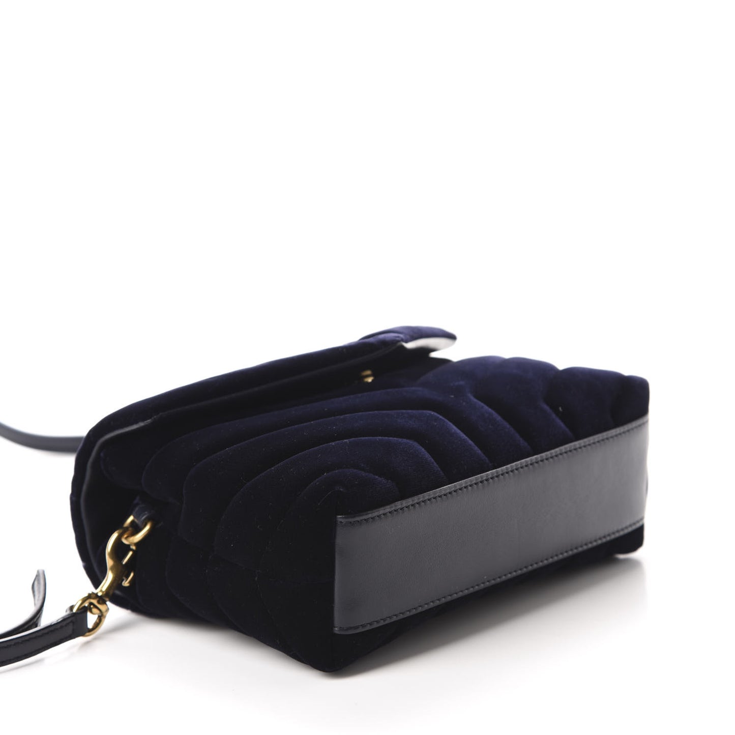Velvet Y Quilted Monogram Toy Loulou Crossbody Navy