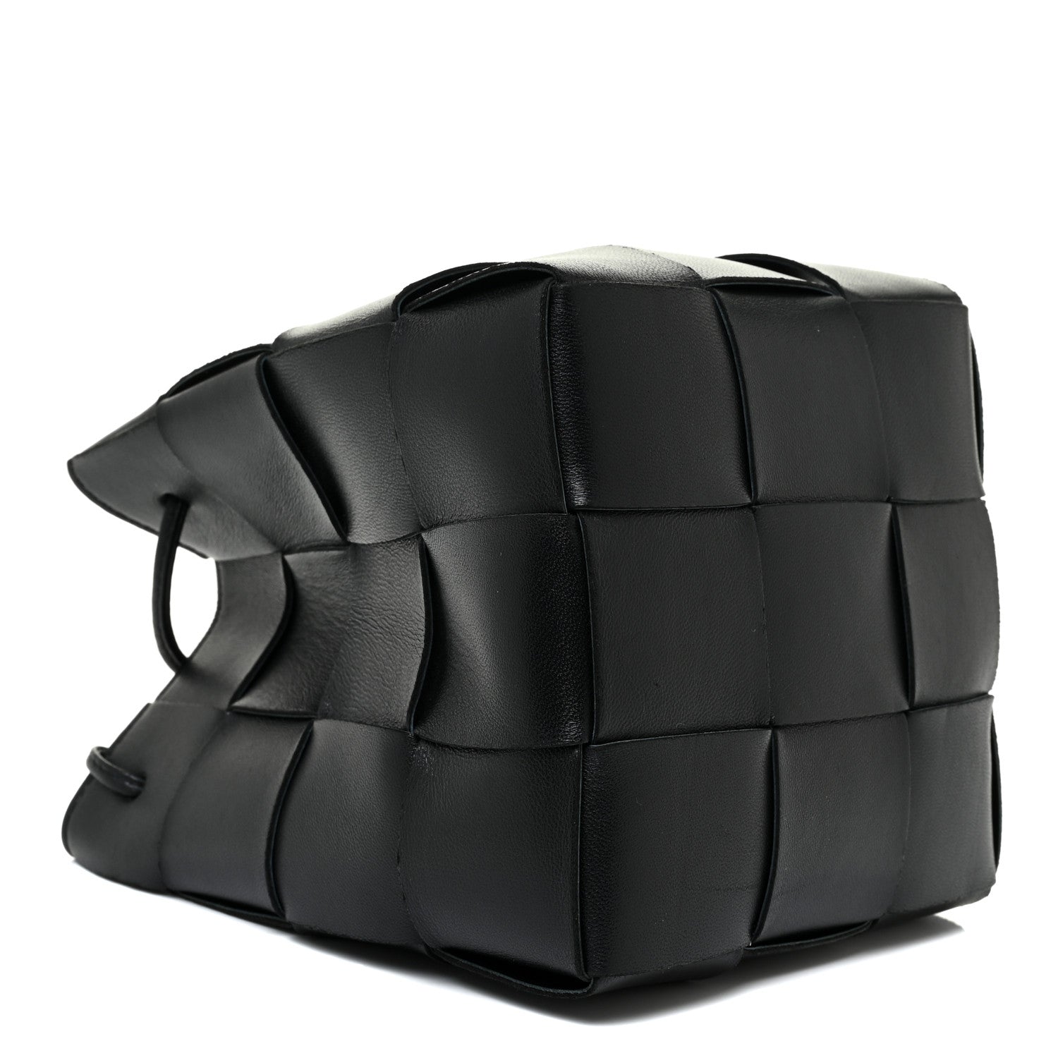 Bottega Veneta Nappa Maxi Intrecciato Cassette Bucket Bag Black 3 of 11