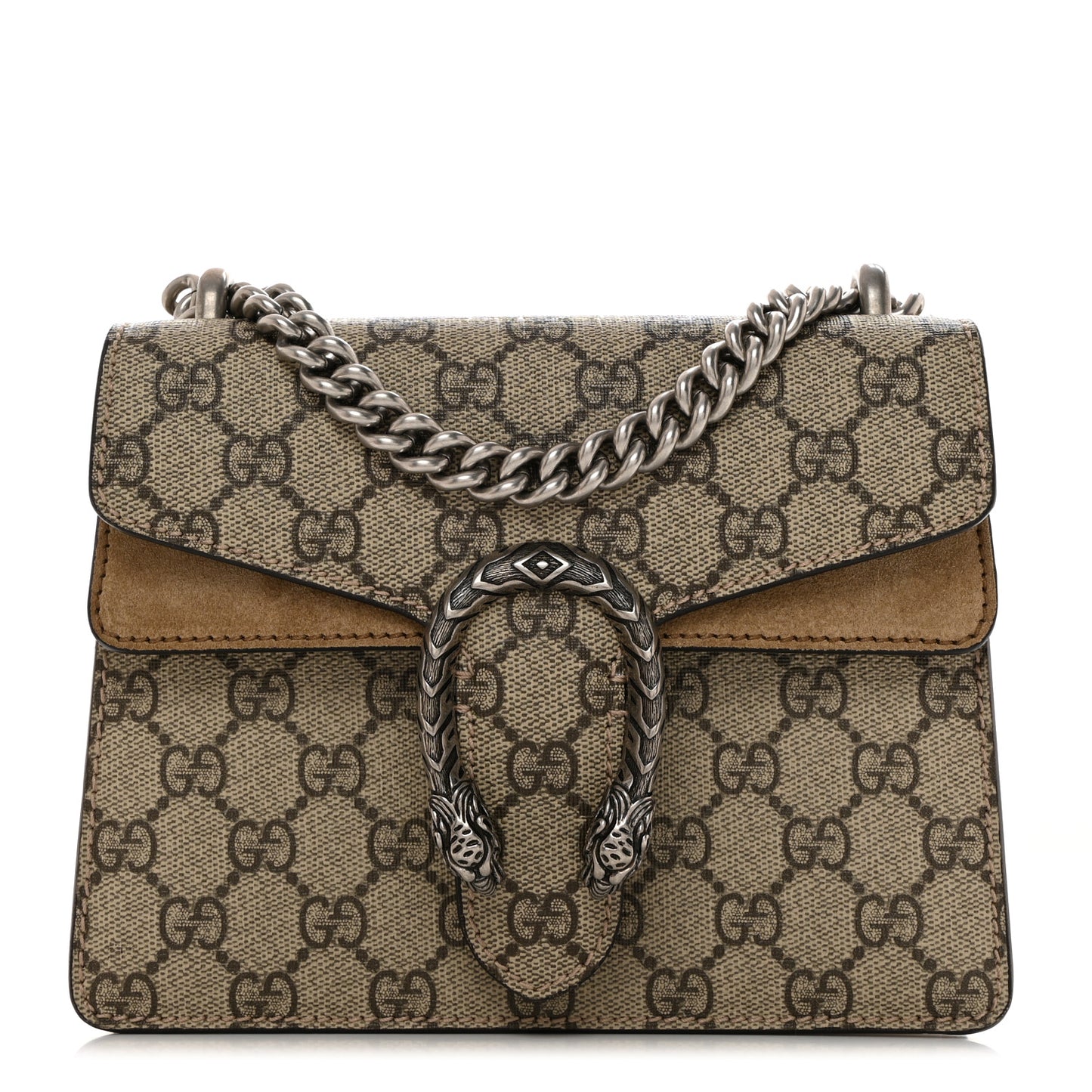 GG Supreme Monogram Mini Dionysus Shoulder Bag Taupe