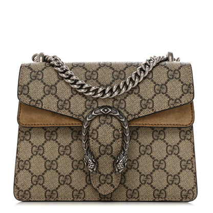Gucci GG Supreme Monogram Mini Dionysus Shoulder Bag Taupe 1 of 11