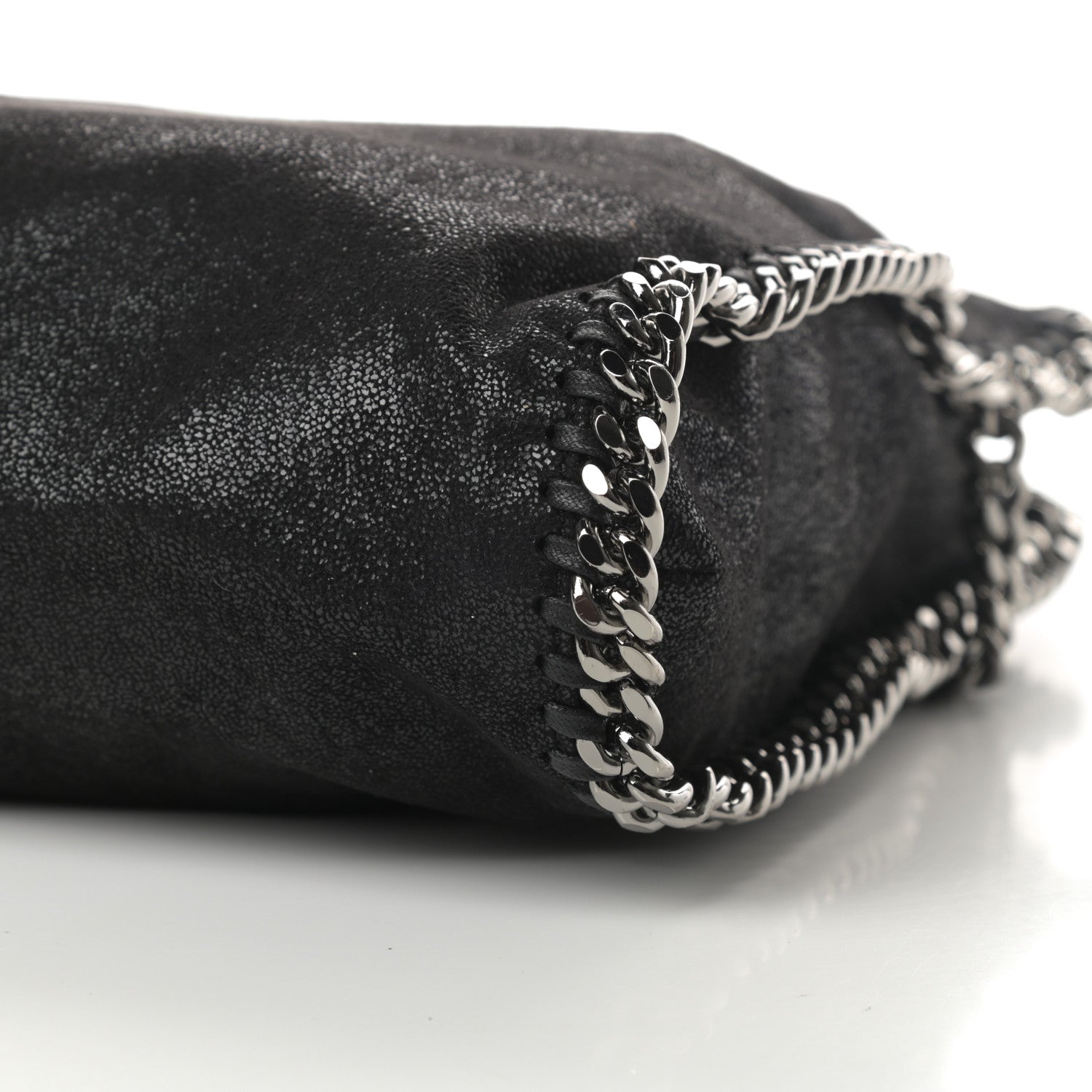 Stella McCartney Shaggy Deer Falabella Fold Over Tote Black 10 of 10