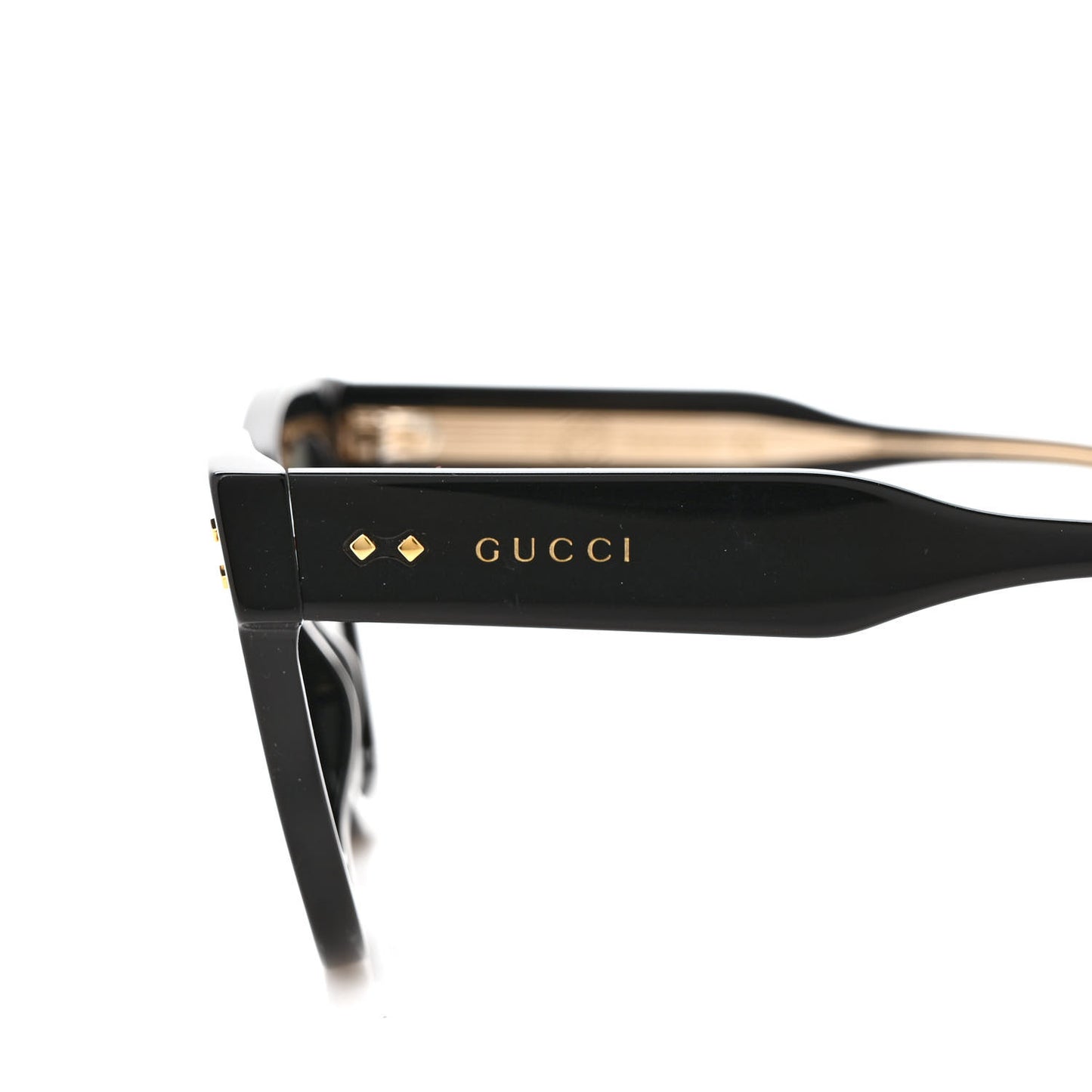 Acetate Square Frame Sunglasses GG1082S Black