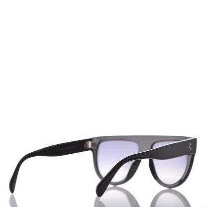 Celine Acetate Aviator Polarized Sunglasses CL 40001 Black 4 of 6