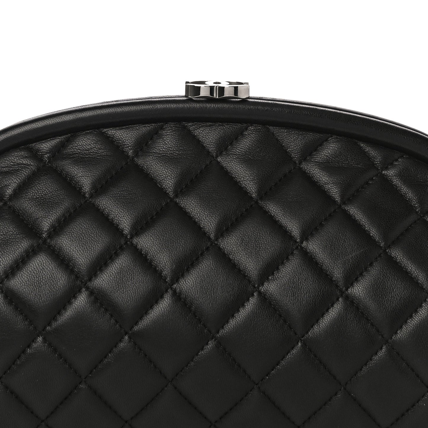 Lambskin Quilted Timeless Clutch Black