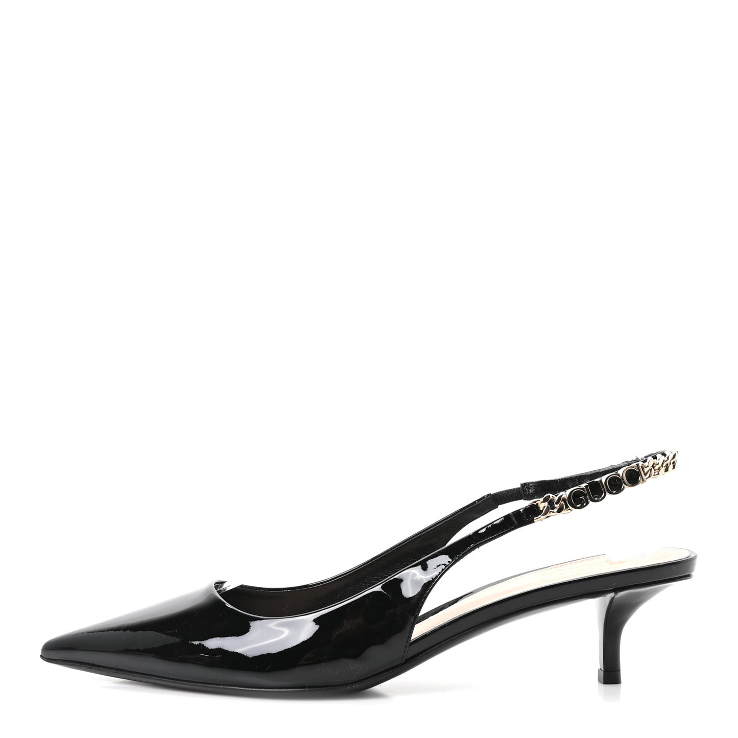 Patent Signoria 35mm Slingback Pumps 39 Black