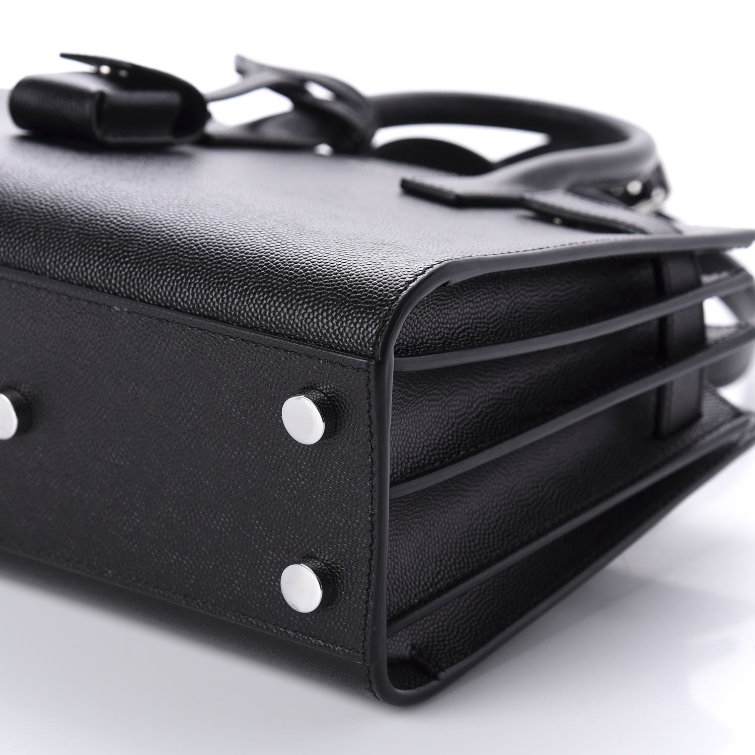 Saint Laurent Grained Calfskin Nano Sac De Jour Black 7 of 10