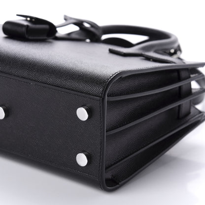 Saint Laurent Grained Calfskin Nano Sac De Jour Black 7 of 10