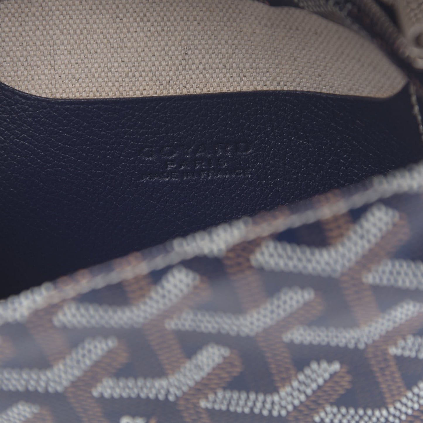 Goyardine Plumet Wallet Clutch Navy