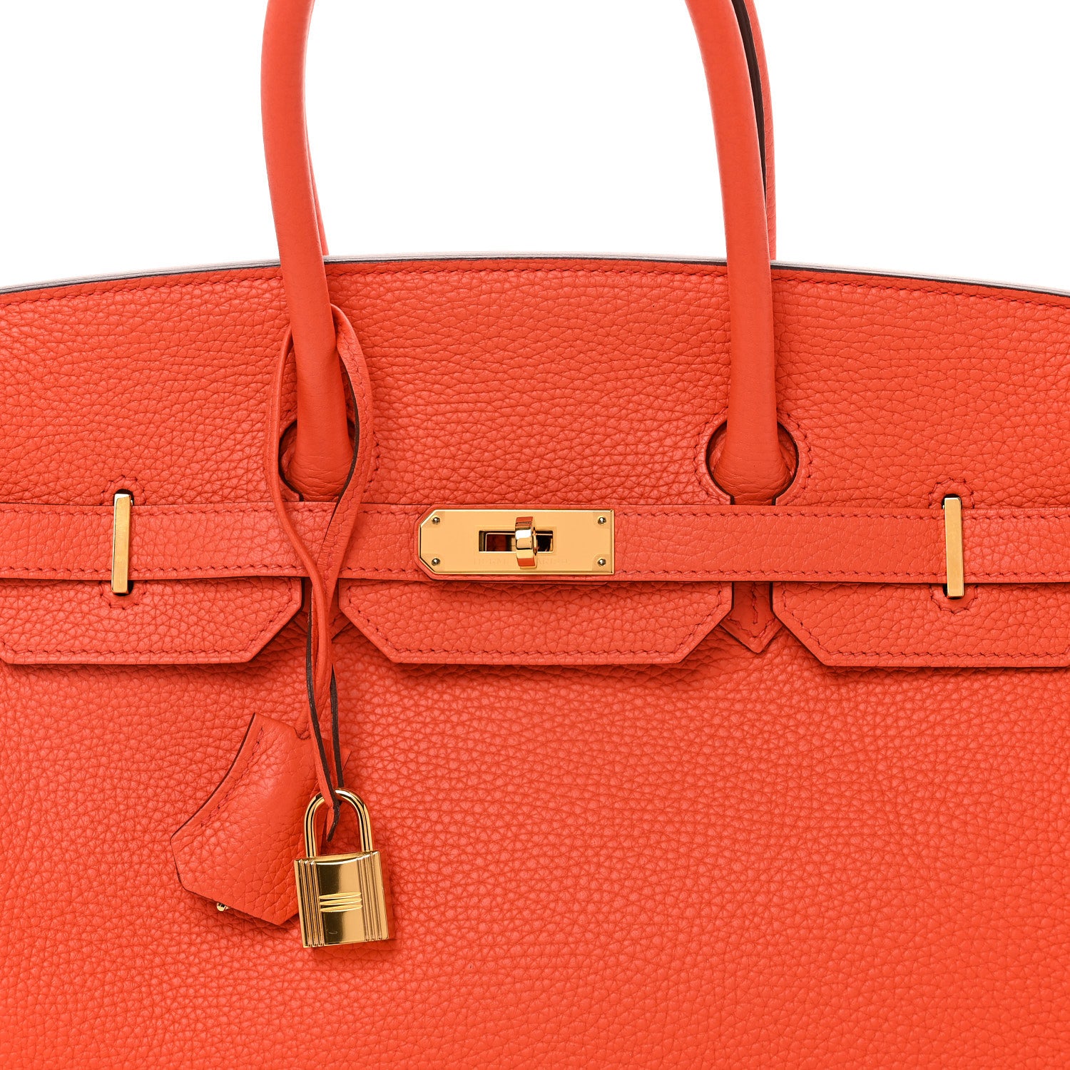 Hermes Togo BIRKIN 35 Orange Poppy 8 of 10