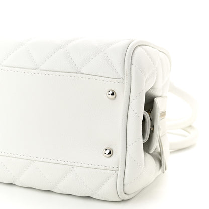 Chanel Caviar Quilted CC Timeless Bowler White 10 of 10