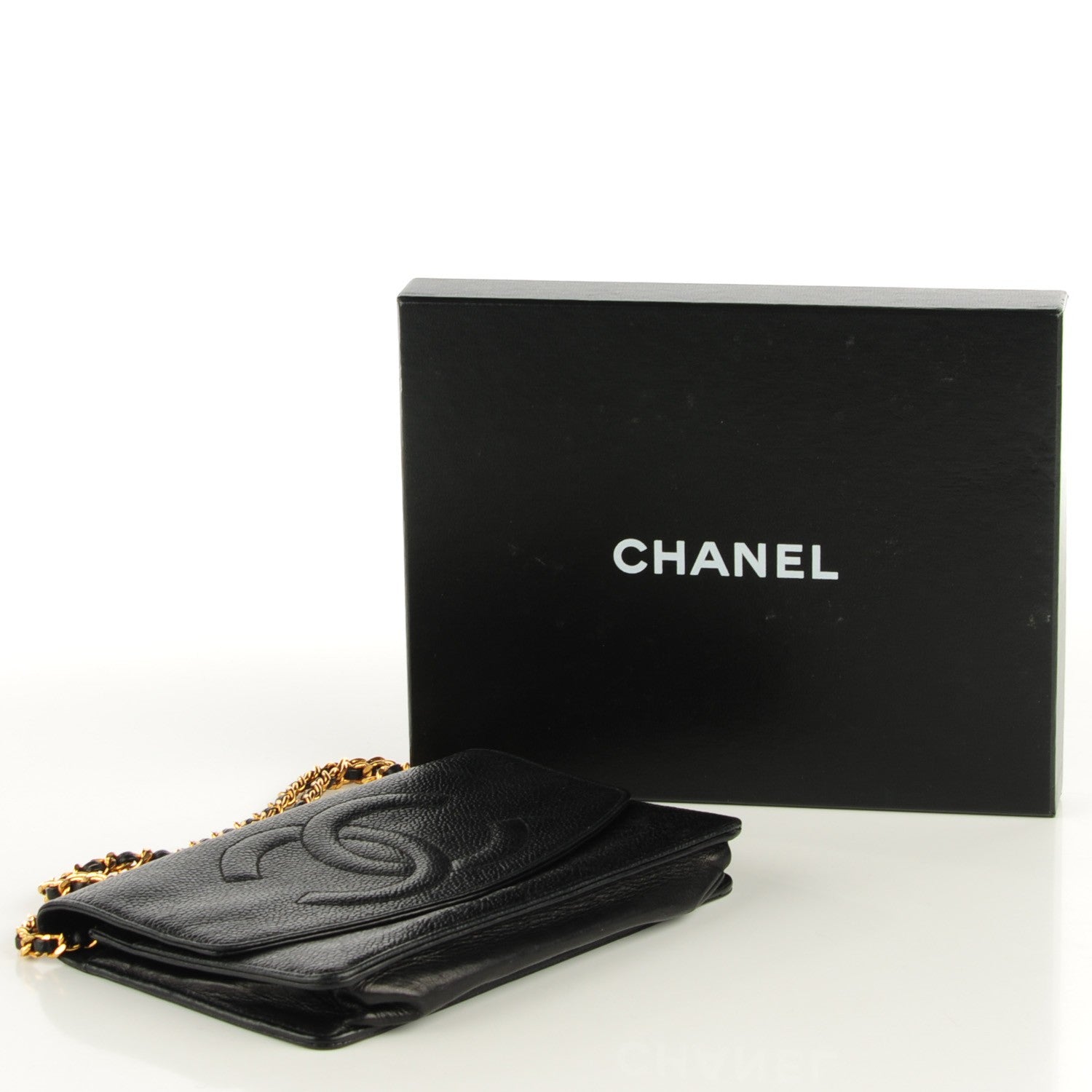 Chanel Caviar Timeless CC Wallet on Chain WOC Black 5 of 17