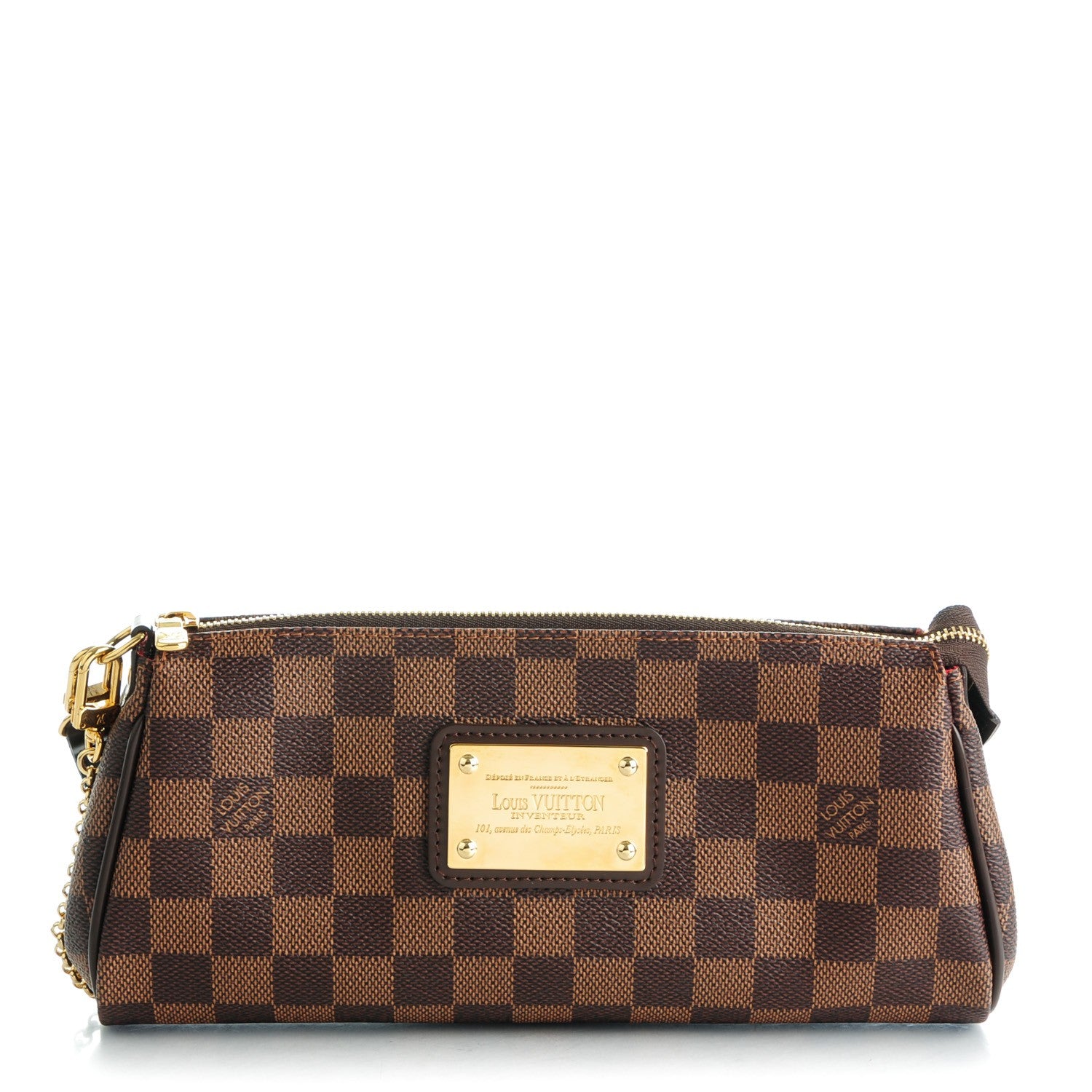 Louis Vuitton Damier Ebene Eva Clutch 1 of 7