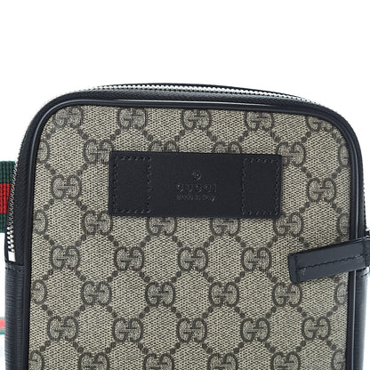 Gucci GG Supreme Monogram Web Belt Bag Black 9 of 11