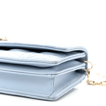 Christian Dior Lambskin Cannage Mini My Dior Top Handle Clutch Cloud Blue 10 of 11