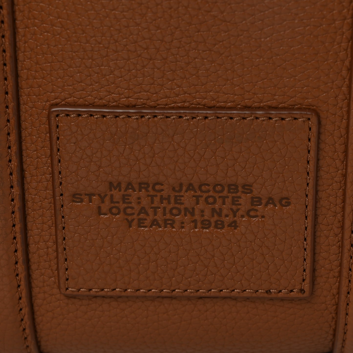 Grained Calfskin Small The Tote Bag Argan Oil