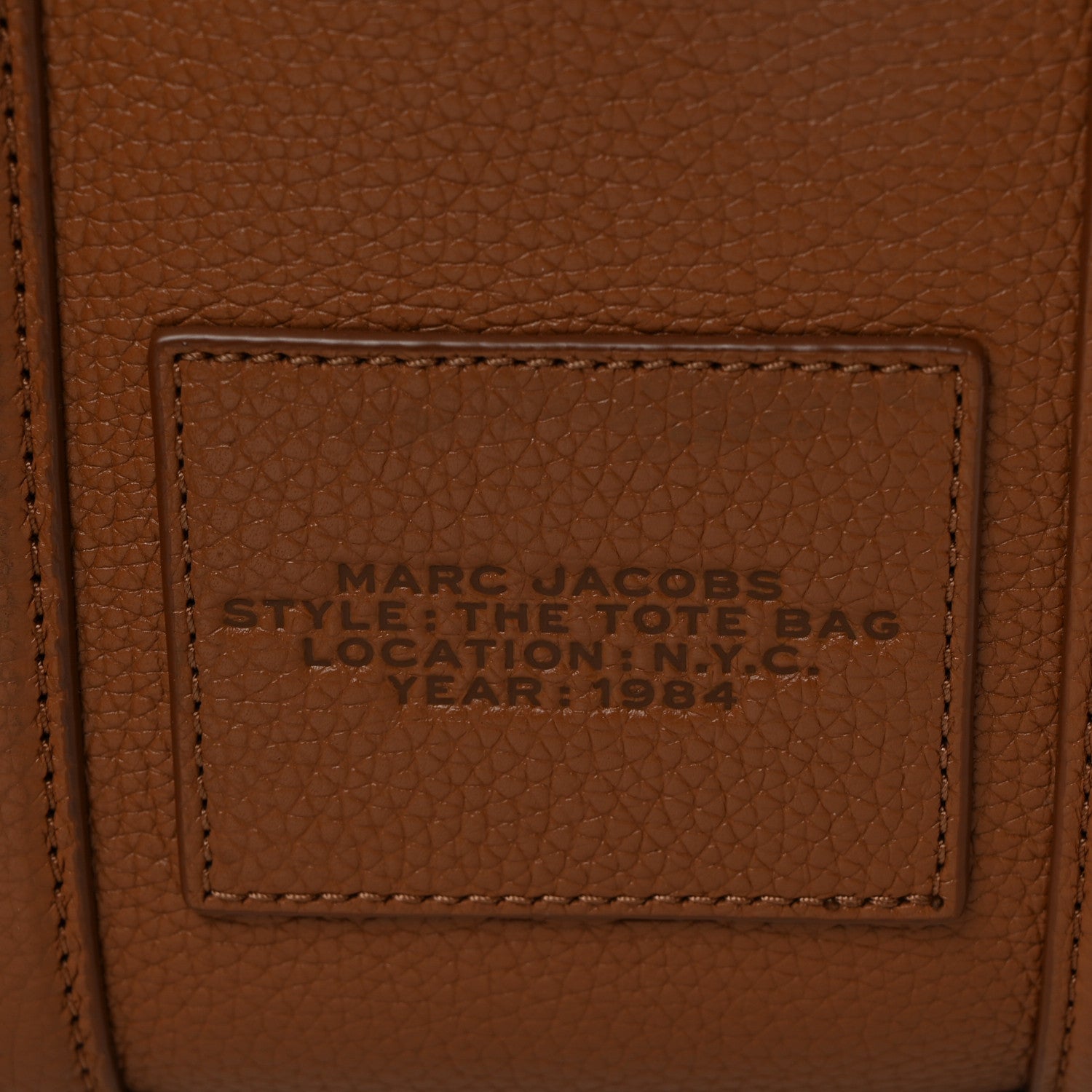 Marc Jacobs Grained Calfskin Small The Tote Bag Argan Oil 9 of 12