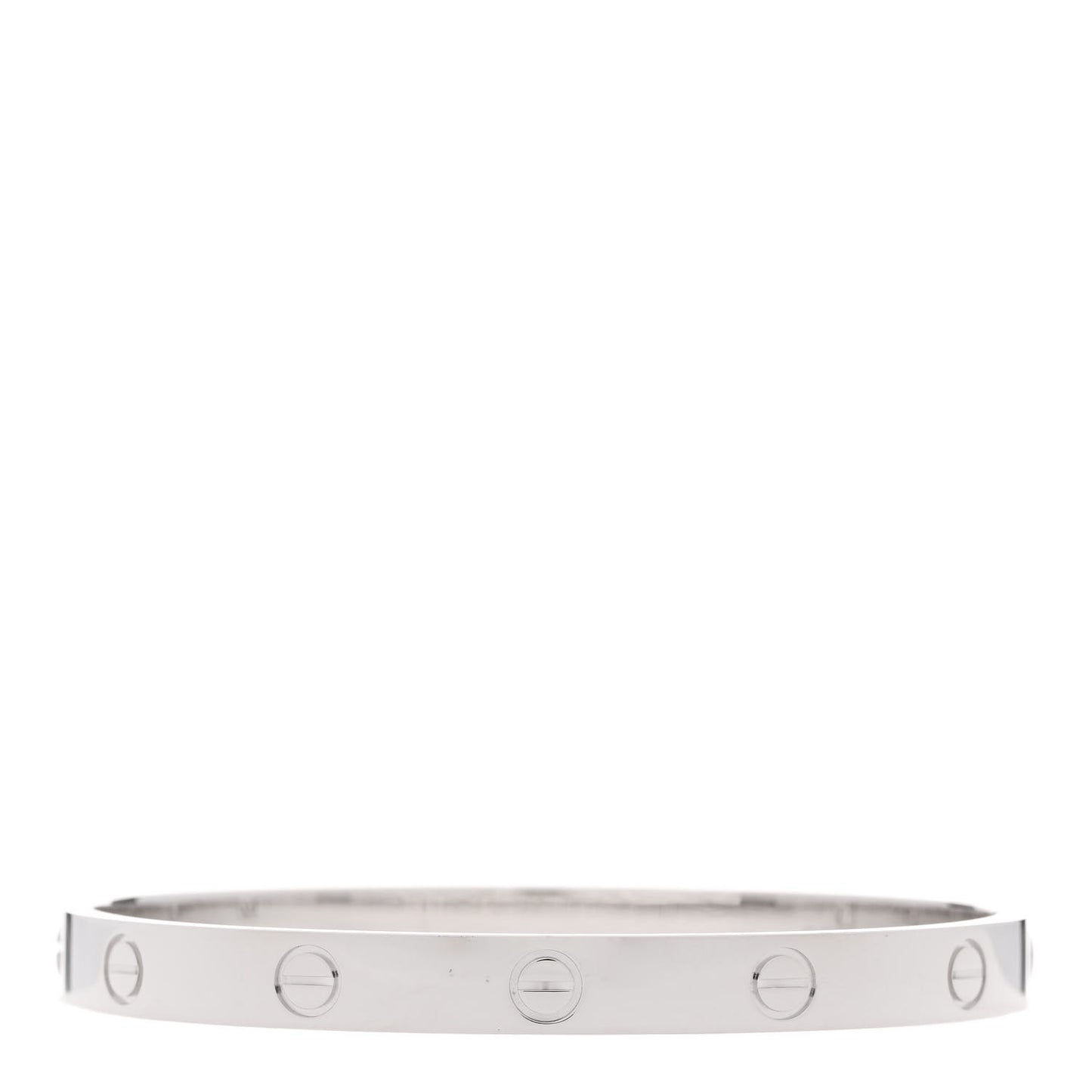 18K White Gold LOVE Bracelet 17