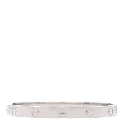 Cartier 18K White Gold LOVE Bracelet 17 2 of 7