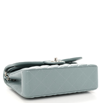 Chanel Caviar Quilted Small Double Flap Light Blue 4 of 10