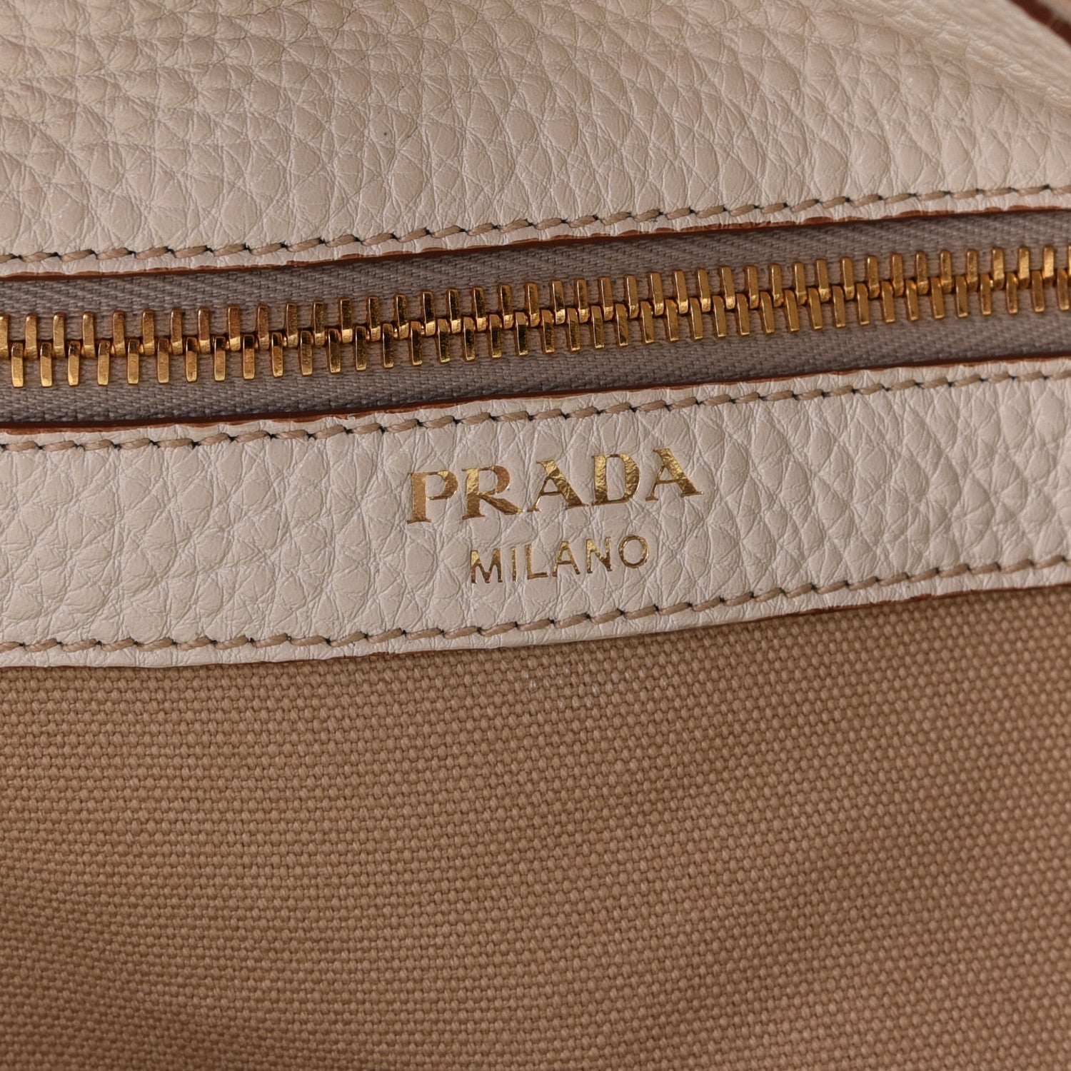 Prada Vitello Daino Medium Top Handle Bag White 5 of 20