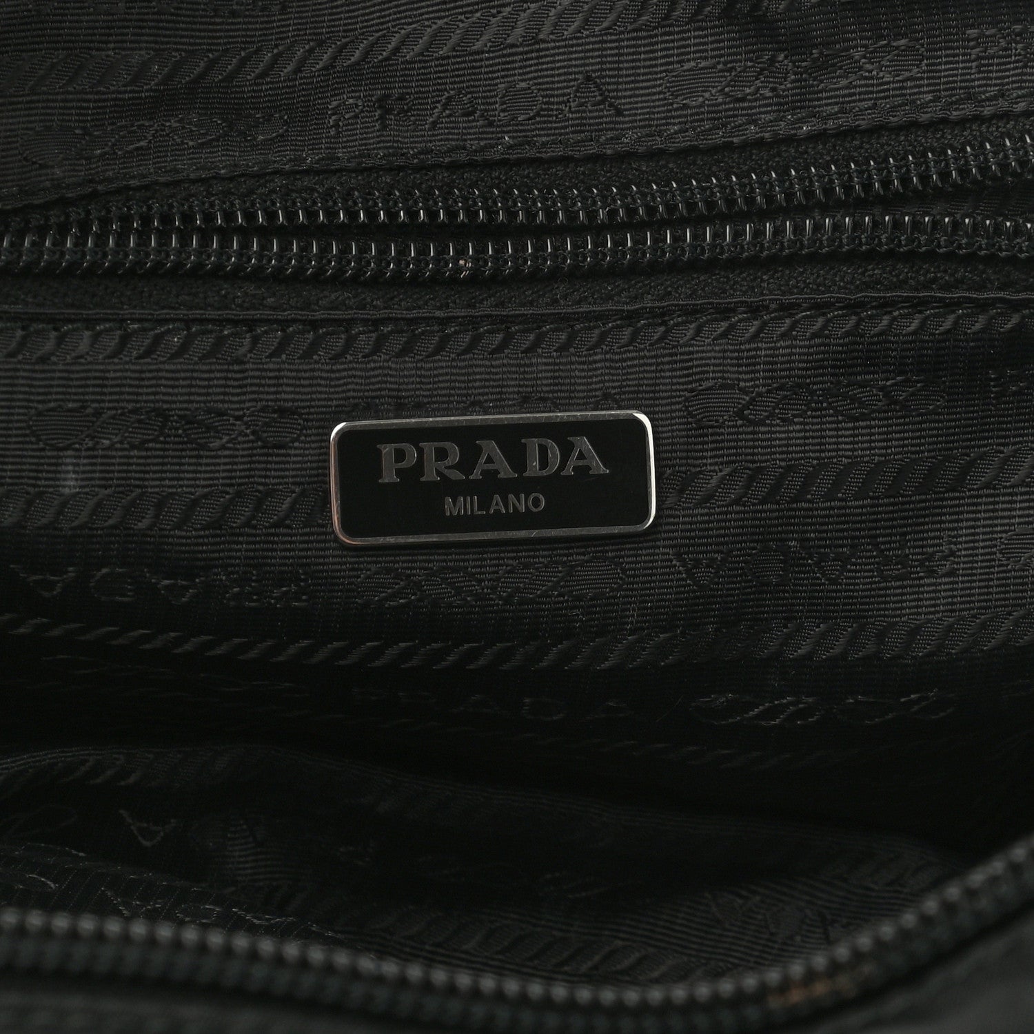 Prada Nylon Cosmetic Pouch Black 6 of 13