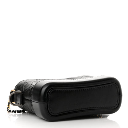 Chanel Aged Calfskin Quilted Small Gabrielle Hobo Black 4 of 11