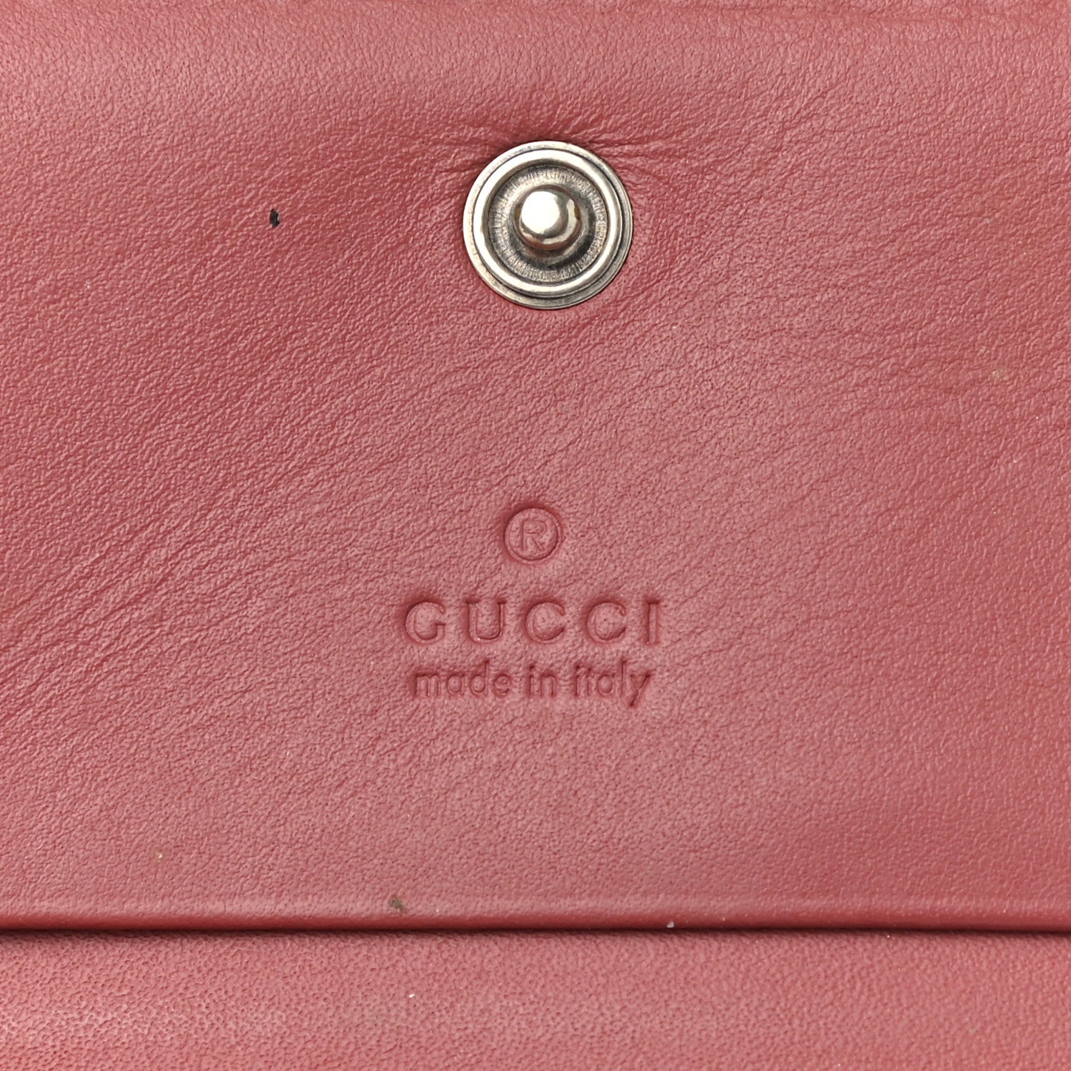 Gucci GG Supreme Monogram Blooms Card Case Beige Multicolor Dry Rose 6 of 7