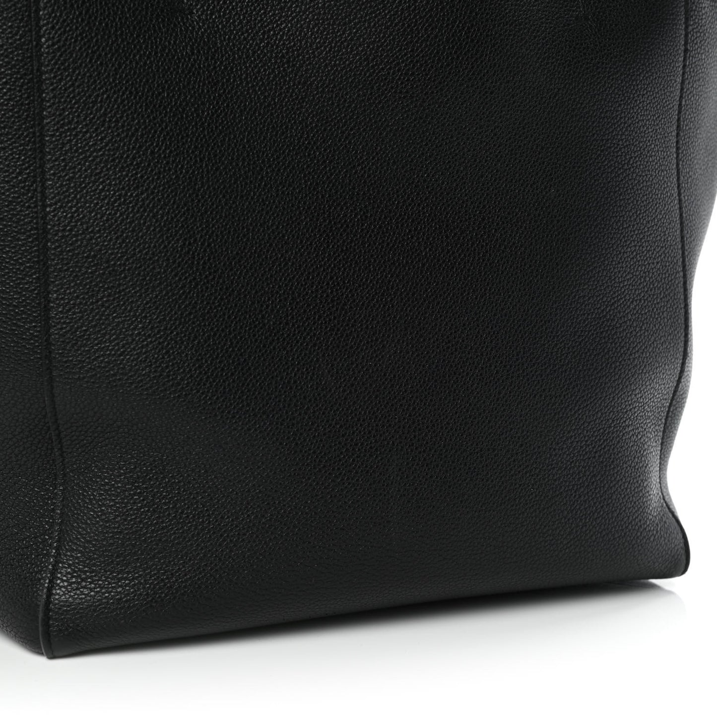 Soft Grained Calfskin Small Belt Cabas Phantom Black