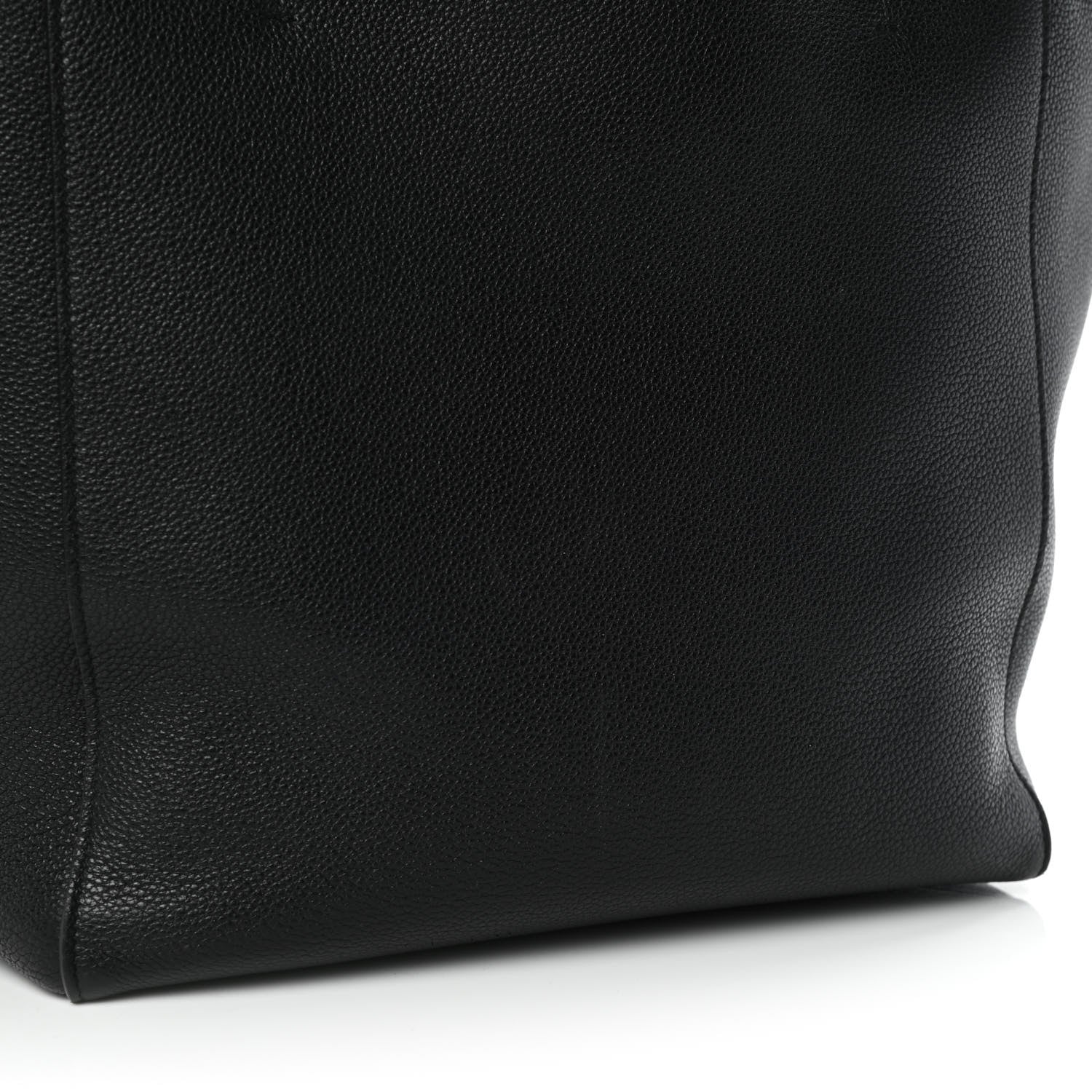 Celine Soft Grained Calfskin Small Belt Cabas Phantom Black 10 of 11