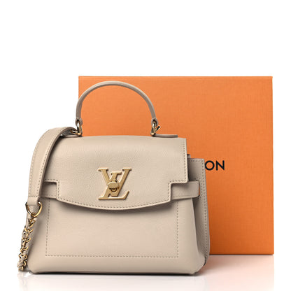 Louis Vuitton Soft Calfskin Mini Lockme Ever Greige 3 of 9