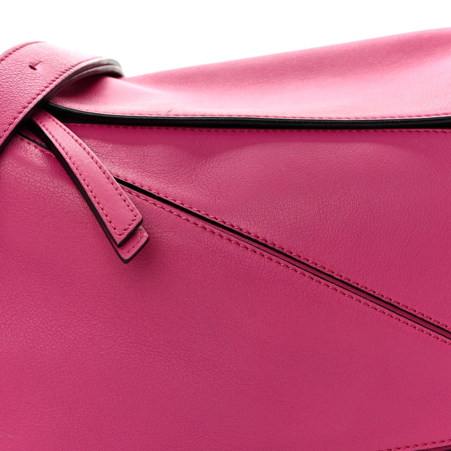 Calfskin Medium Puzzle Bag Fuchsia
