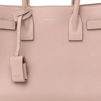 Saint Laurent Grained Calfskin Topstich Baby Sac De Jour Antique Rose 7 of 19