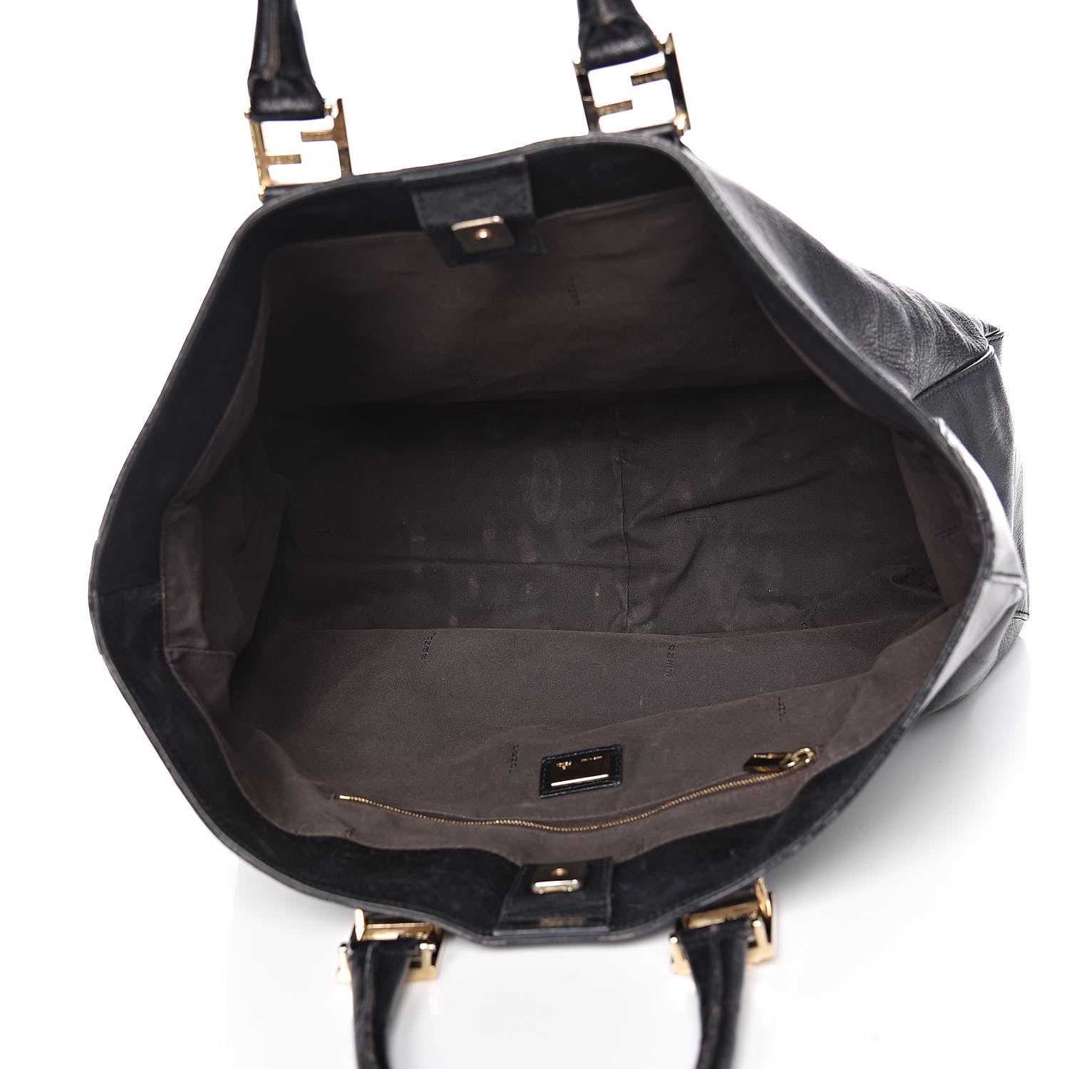 Fendi Vitello Acqua Large Twins Tote Black 5 of 24