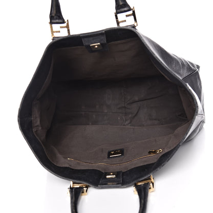 Fendi Vitello Acqua Large Twins Tote Black 5 of 24