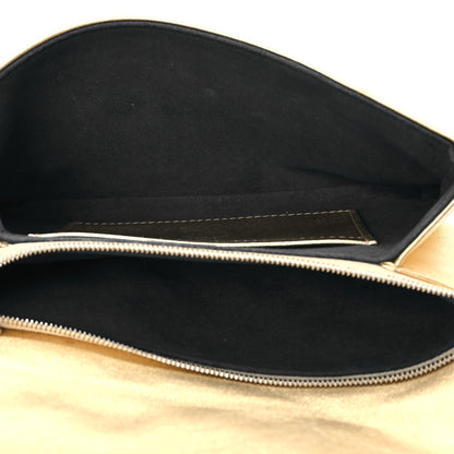 Louis Vuitton Metallic Lambskin Embossed Monogram Pochette Coussin Gold 5 of 12