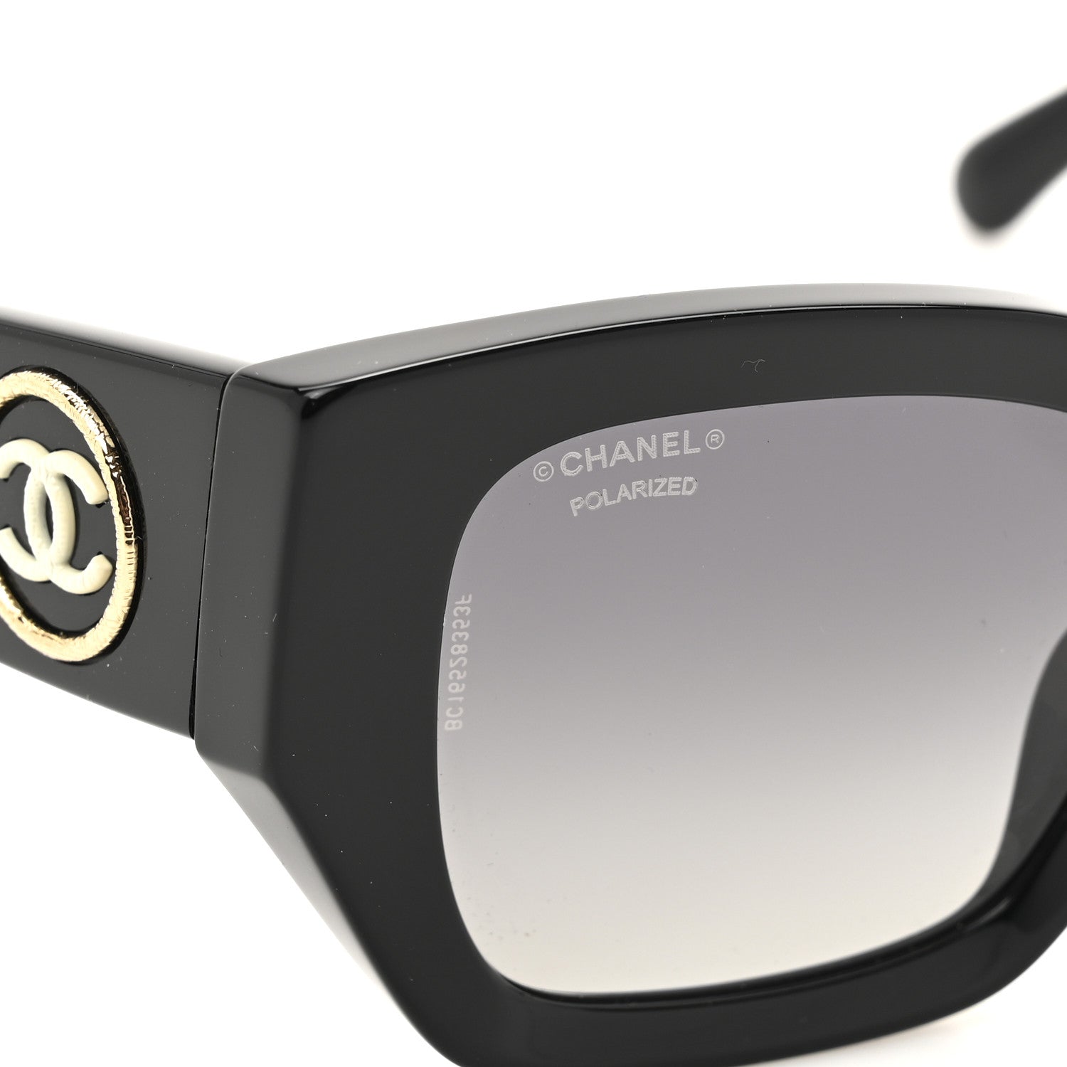 Chanel Acetate Polarized Square Sunglasses 5506-A Black 7 of 7