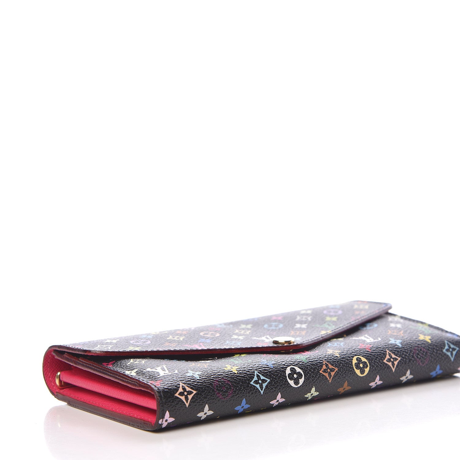 Louis Vuitton Monogram Multicolor Sarah Wallet NM Black Grenade 4 of 8