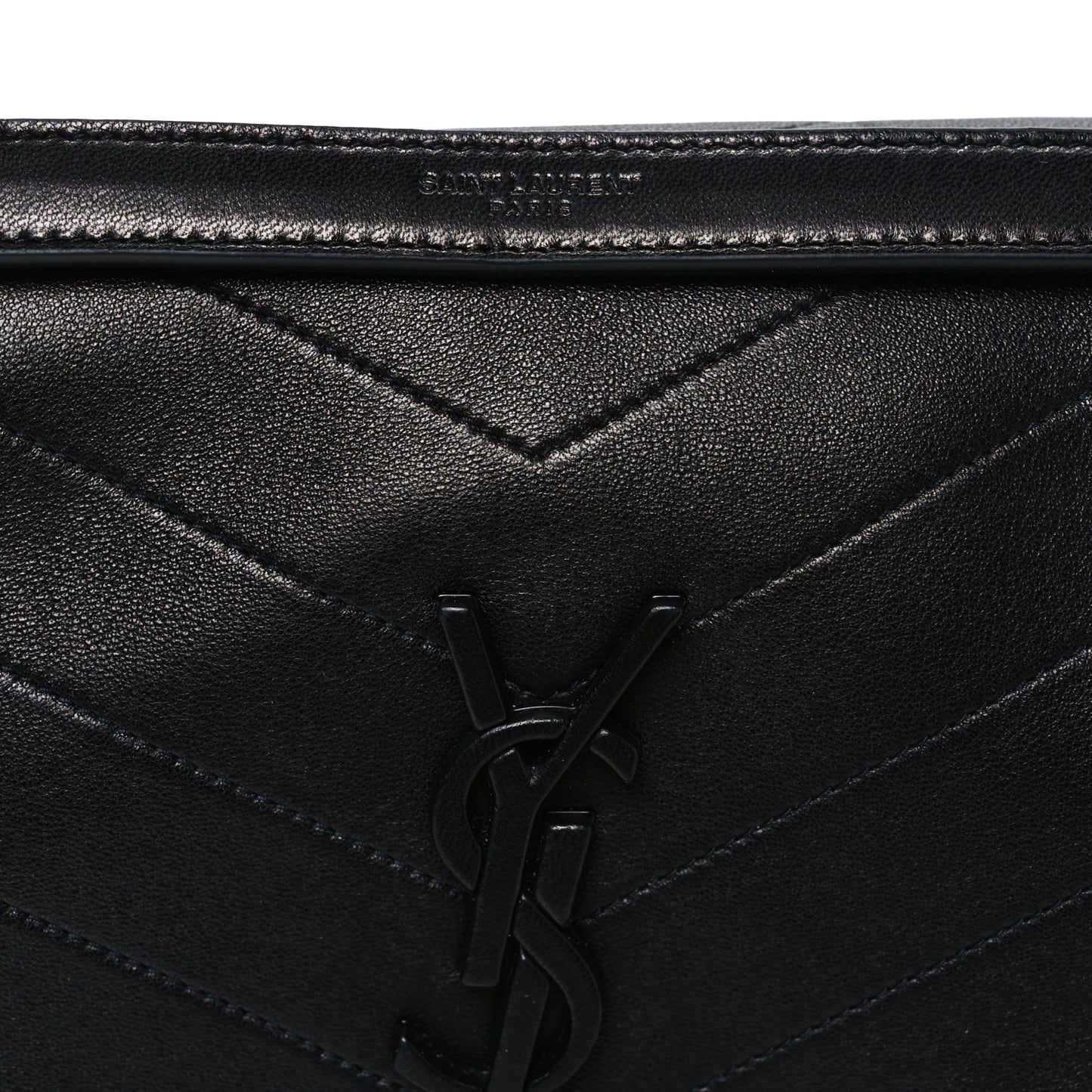 Lambskin Matelasse Monogram Medium Niki Chain Satchel Black