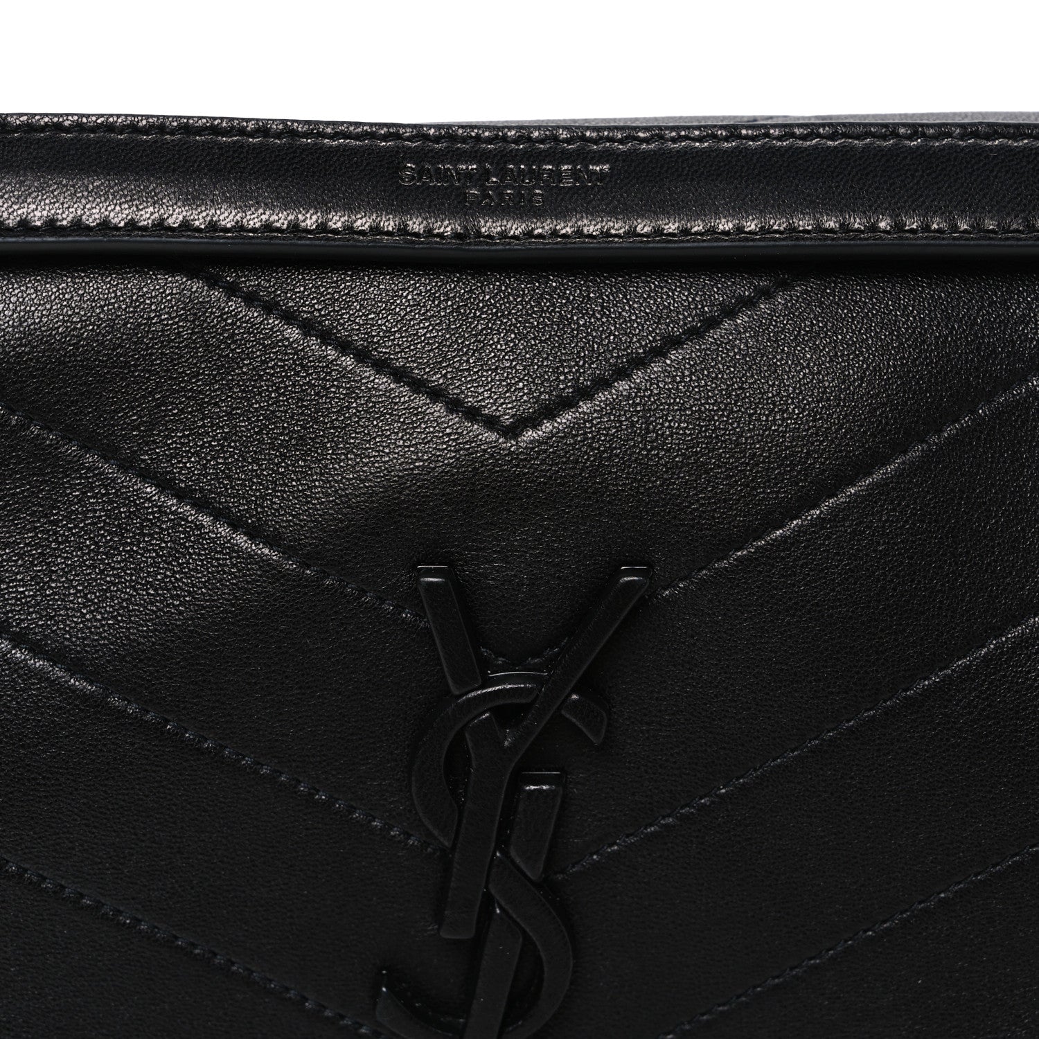 Saint Laurent Lambskin Matelasse Monogram Medium Niki Chain Satchel Black 8 of 10