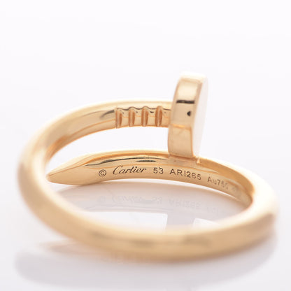 Cartier 18K Yellow Gold Juste Un Clou Ring 53 6.25 5 of 7