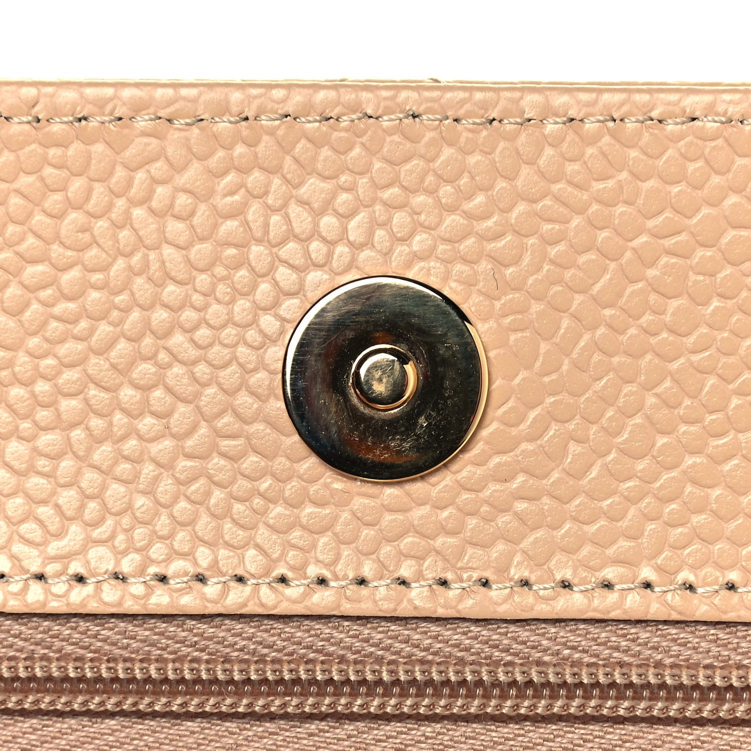 Chanel Caviar Quilted Wallet On Chain WOC Beige 15 of 16