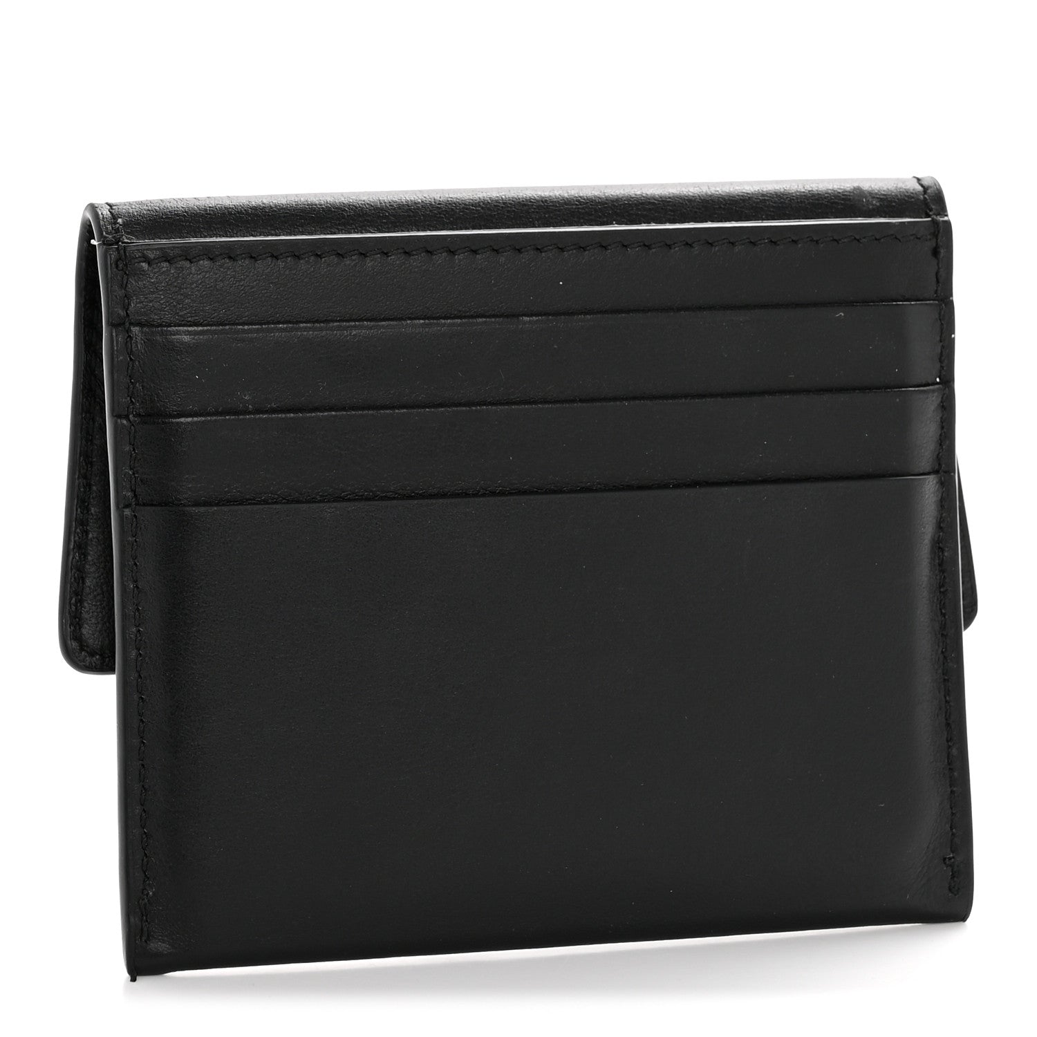 Balenciaga Natural Smooth Calfskin Rodeo Flap Wallet Black 3 of 9