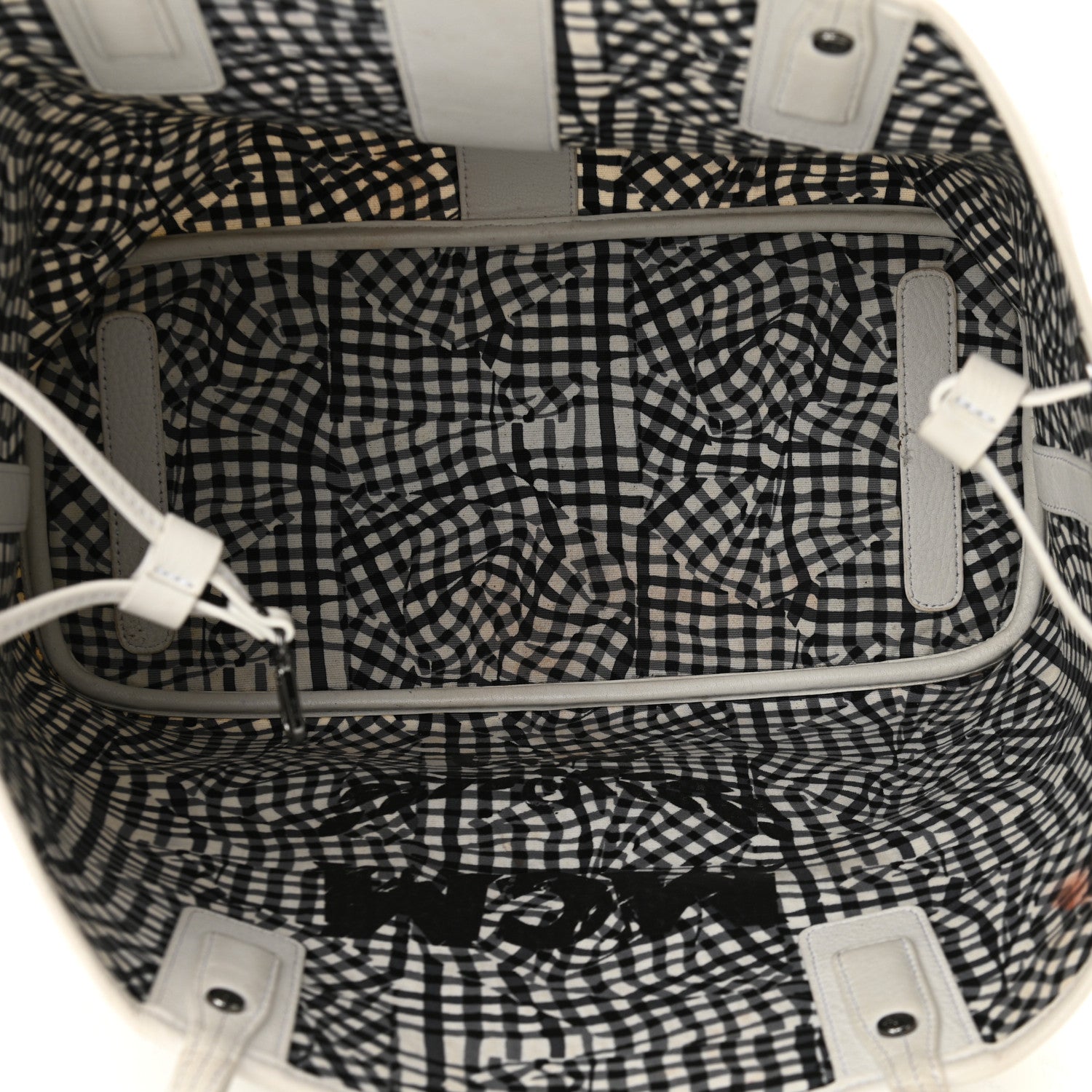 MCM Visetos Medium Liz Reversible Shopper Tote White 6 of 20