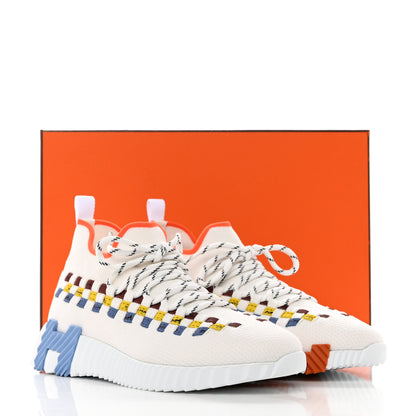 Hermes Knit Womens Flex Bolduc Sneakers 35.5 Multicolor White 9 of 9