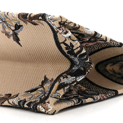 Christian Dior Canvas Embroidered Jardin D'Hiver Medium Book Tote Beige Multicolor 10 of 13